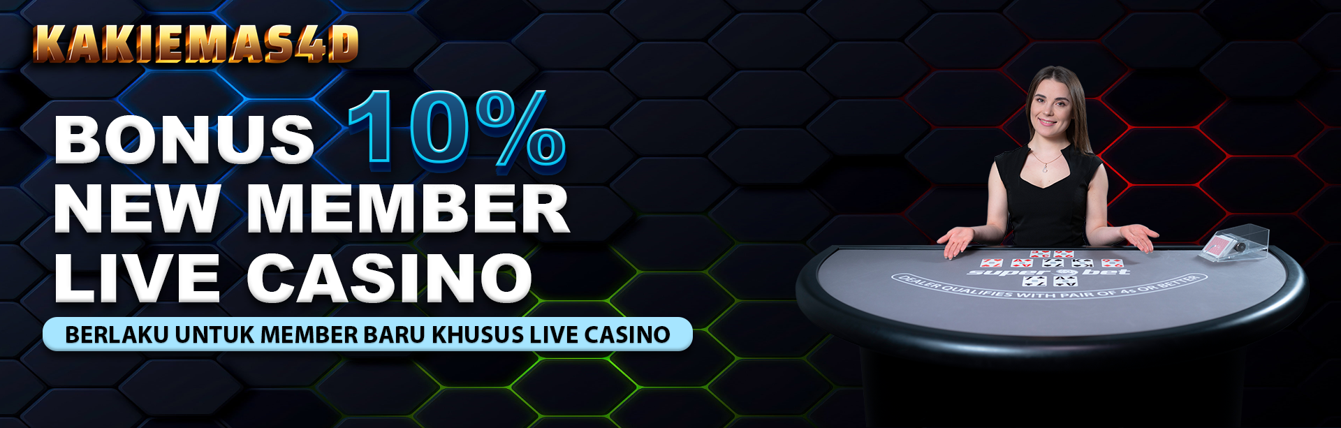 BONUS NEW MEMBER 10% LIVE CASINO