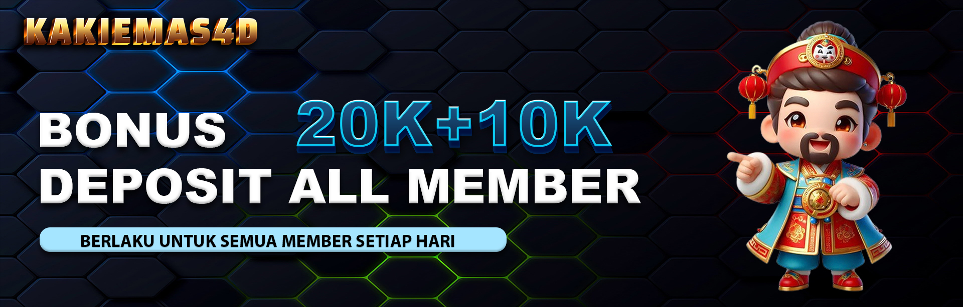 BONUS DEPOSIT HARIAN 20K + 10K